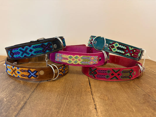 Tacquito Soft Leather Handmade Mexican Dog Collars - 65cm