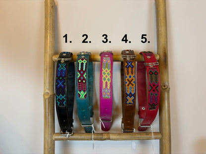 Tacquito Soft Leather Handmade Mexican Dog Collars - 65cm
