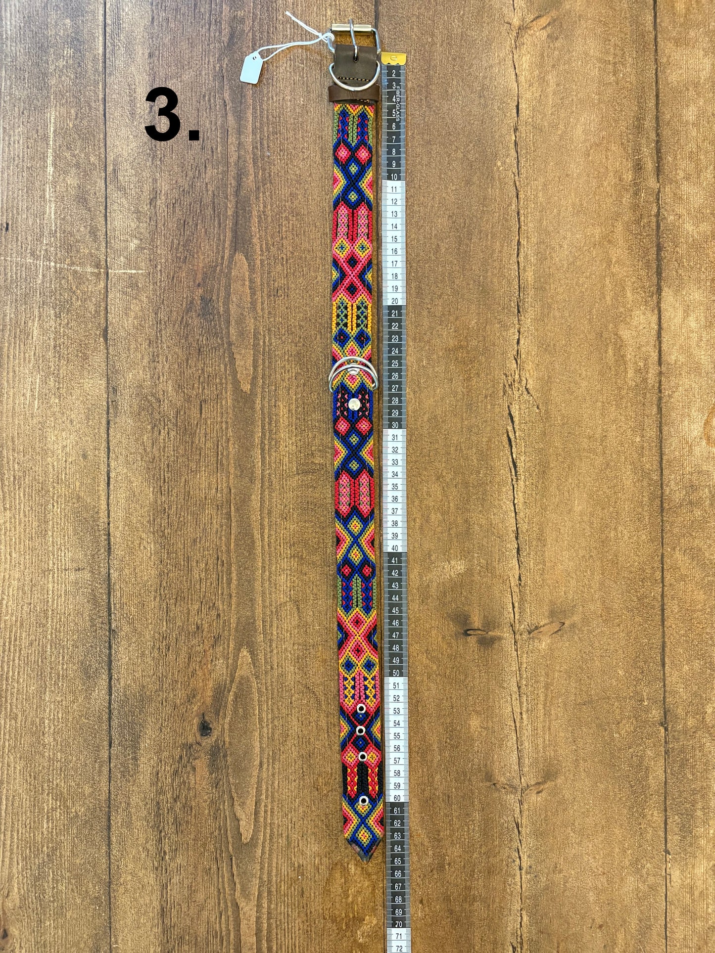 Cuzama Fully Woven Handmade Mexican Leather Dog Collars - 60cm