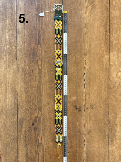 Cuzama Fully Woven Handmade Mexican Leather Dog Collars - 60cm