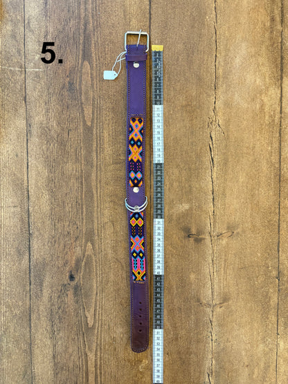 Tacquito Soft Leather Handmade Mexican Dog Collars - 55cm