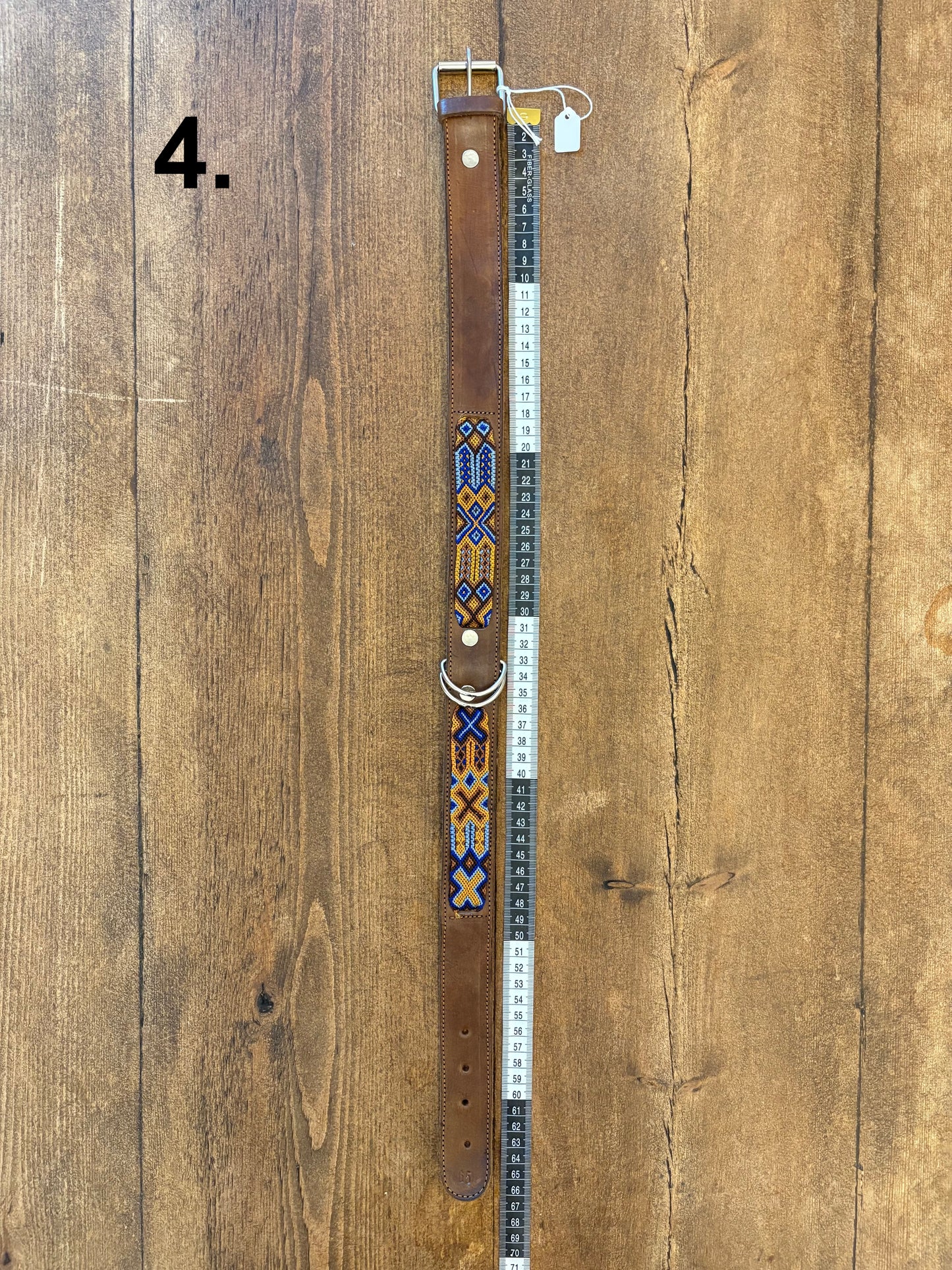 Tacquito Soft Leather Handmade Mexican Dog Collars - 65cm