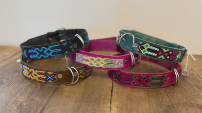 Tacquito Soft Leather Handmade Mexican Dog Collars - 65cm
